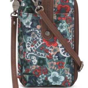 NWT Sakroots Salinas Esmerald Floral Smartphone Crossbody Wristlet